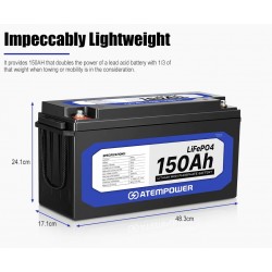 Batería Litio 150AH 12V Atem Power