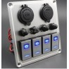 Panel de Control 4 Switch con fusible reseteable
