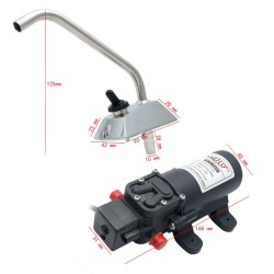 Bomba 12v para agua - incluye llave 360º
