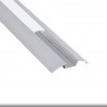 Perfil de aluminio para luz led curva