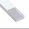 Perfil de aluminio para luz led plano