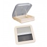 Claraboya 40x40 cm con blackout y luz led