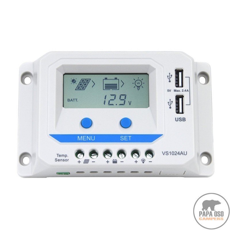 Controlador de Carga PWM 12V 30A Solar EPSolar