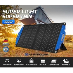 Panel solar plegable 100W Jackery y ecoflow