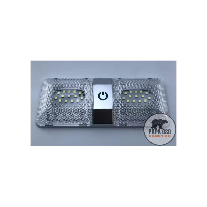 Luz led  doble de techo interior touch