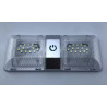 Luz led  doble de techo interior touch