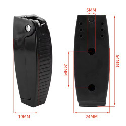 sujetador de puertas tipo pinza negro