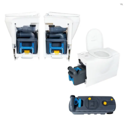Baño tipo Casette con puerta exterior incluída