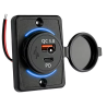 Doble USB pared camper con USB tipo C