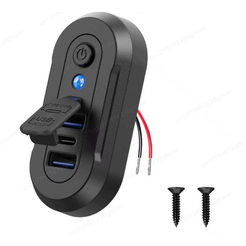 Triple USB pared camper con USB tipo C