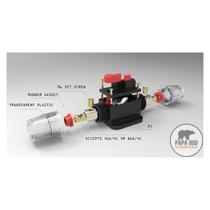Fusible reseteable lineal 12-24V DC 50A