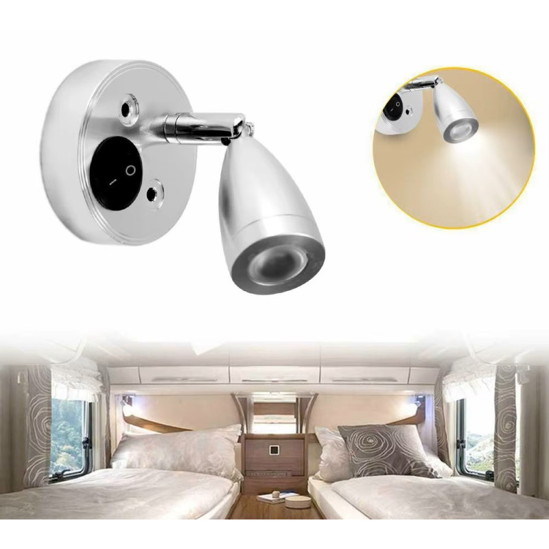 Lámpara led de lectura camper 12v