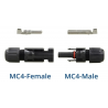 Conector MC4 para Panel Solar (macho + hembra)