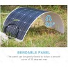 Panel Solar Flexible Monocristalino 100 Watts para 12V