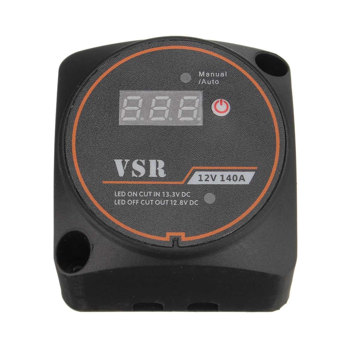 Combinador inteligente de baterías con voltímetro y selector