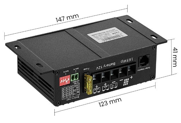 Controlador de carga MPPT 25A dual con monitoreo bluetooth
