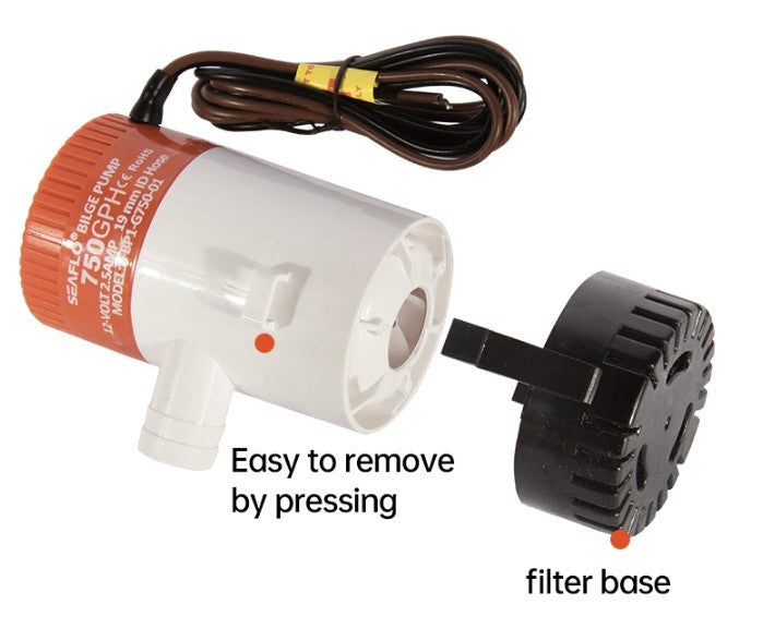 Bomba Sumergible 12v para agua - Seaflo 750GPH