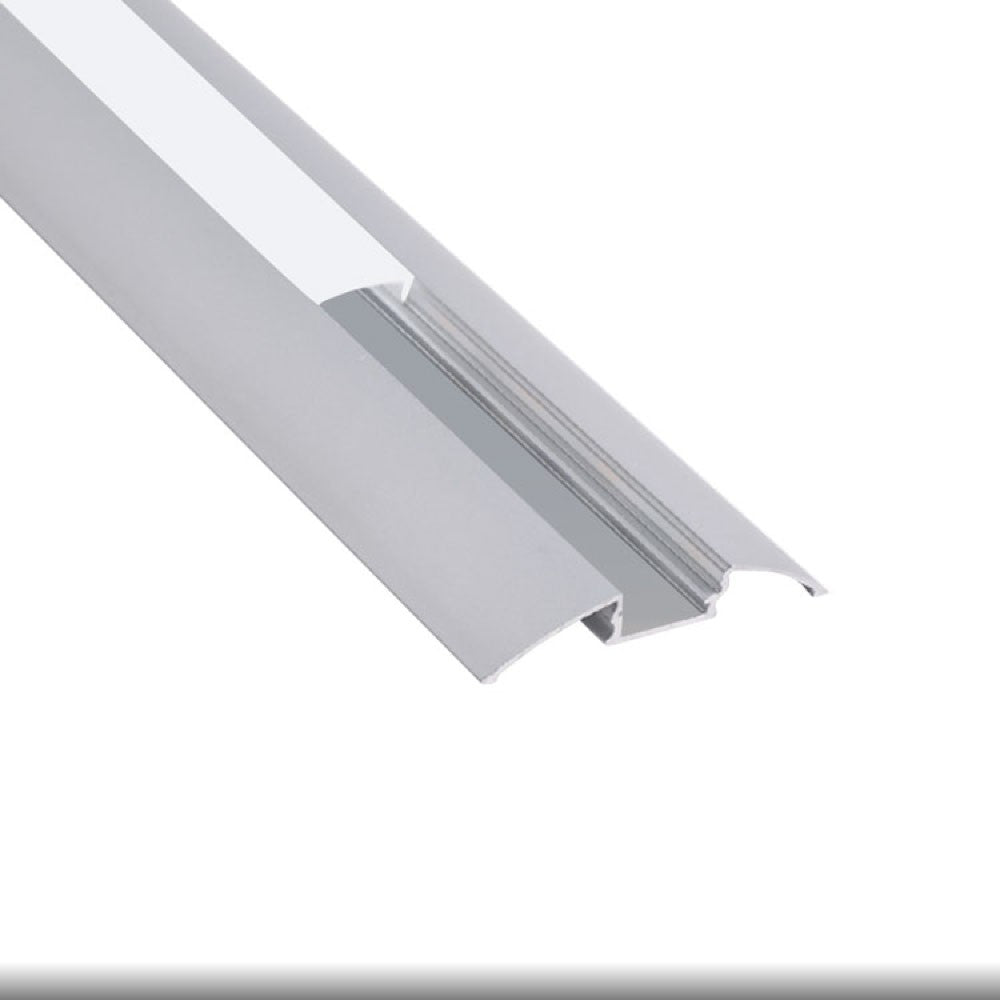 Perfil de aluminio para luz led curva