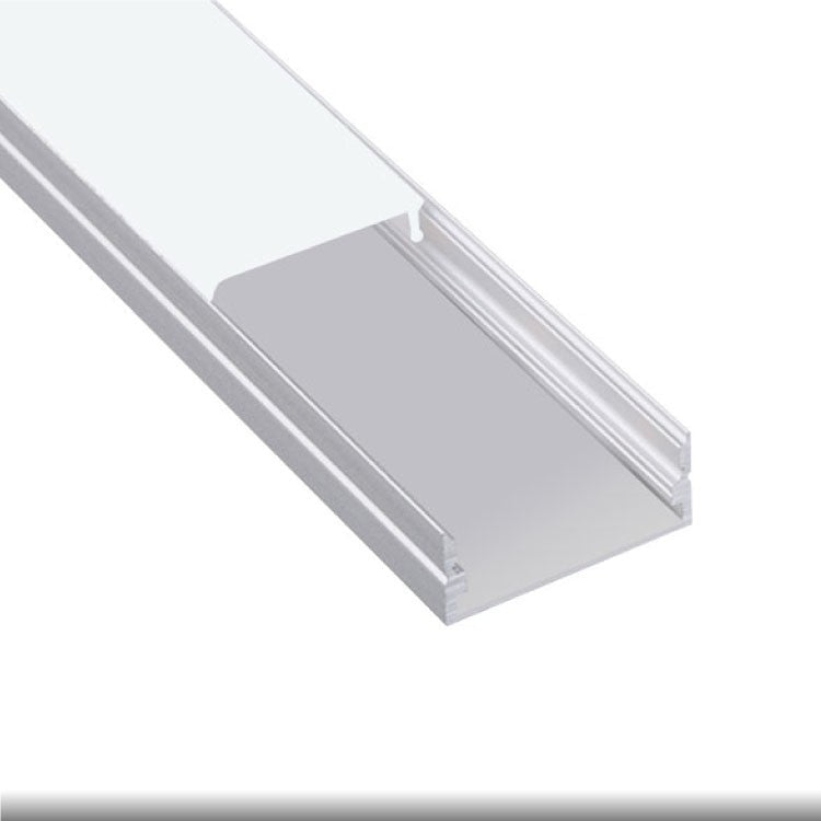 Perfil de aluminio para luz led plano