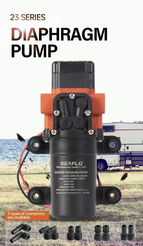 Bomba 12v para agua - Seaflo 40psi