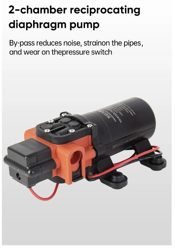 Bomba 12v para agua - Seaflo 40psi