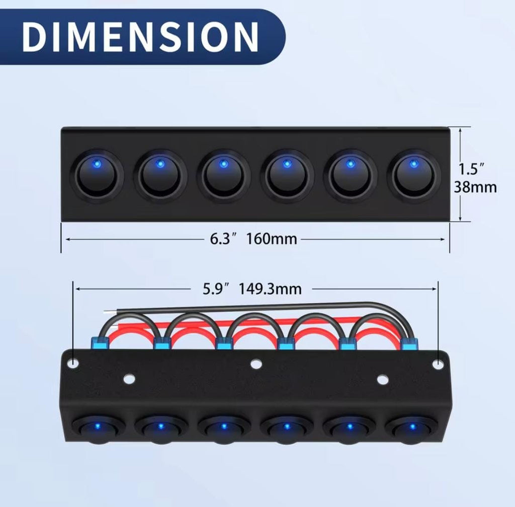 Botonera 6 switch