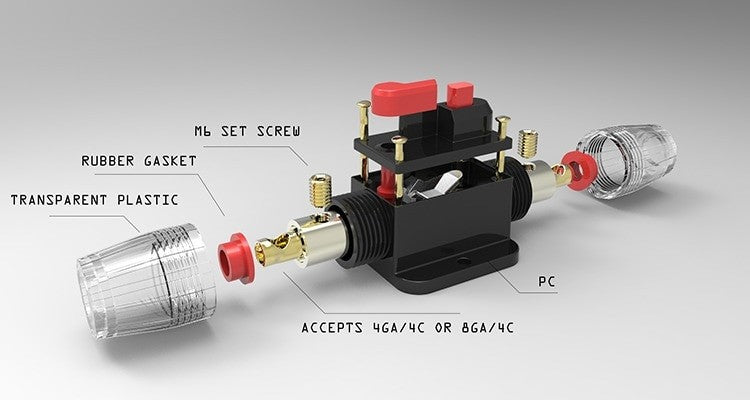 Fusible reseteable lineal 12-24V DC 50A