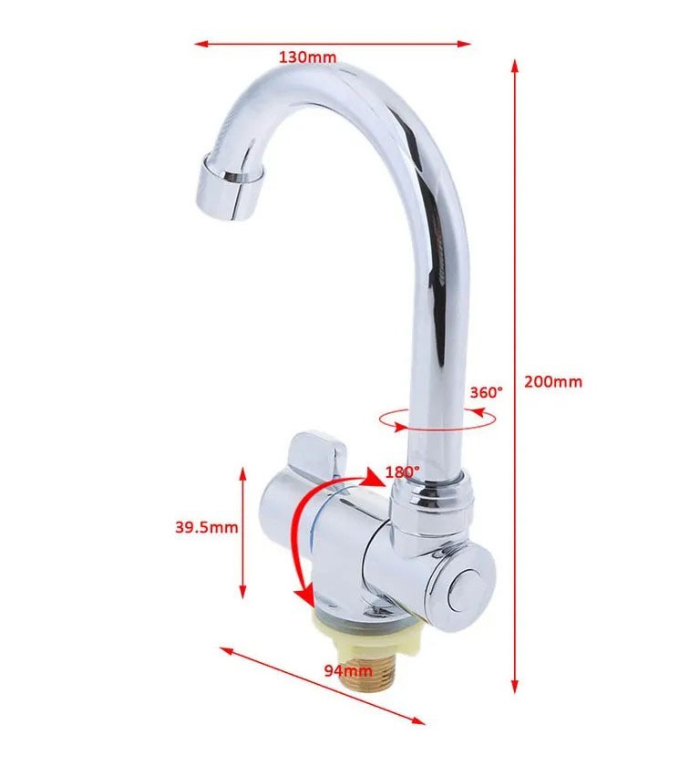 Llave agua fría 360 para camper