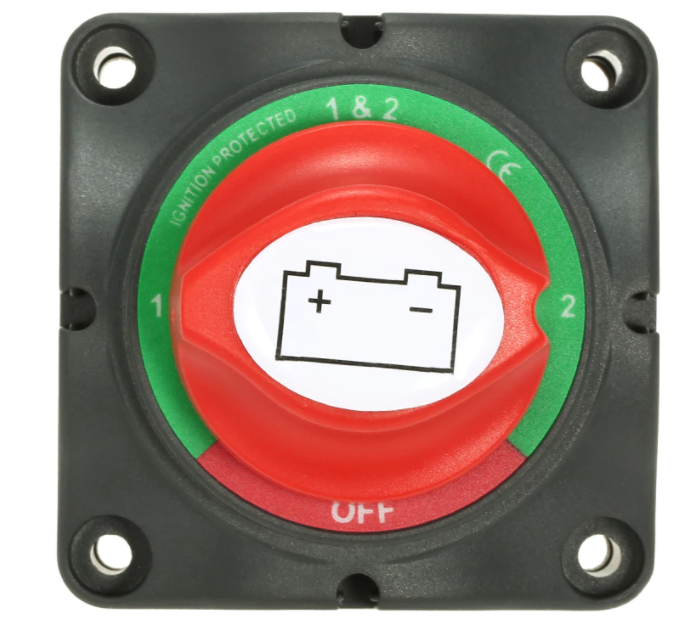 Selector de doble batería de 12V/24V, conmutador principal de batería de 300A, interruptor de 4 posiciones para doble batería