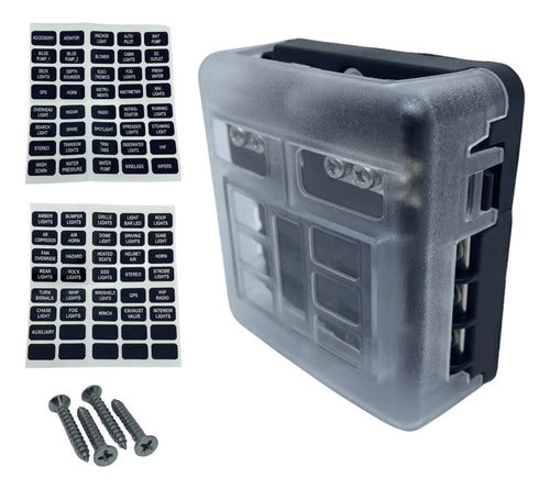 Caja De Fusibles Para Lancha Ghs De 6 Vías Con Indicador Led