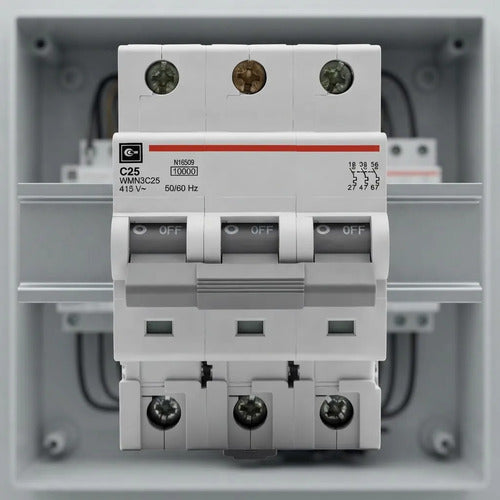 Interruptor Automático Trifásico 25a 10ka Curva C