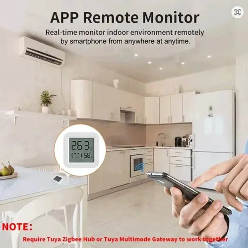 Termómetro Higrómetro Inteligente Zigbee Para Tuya