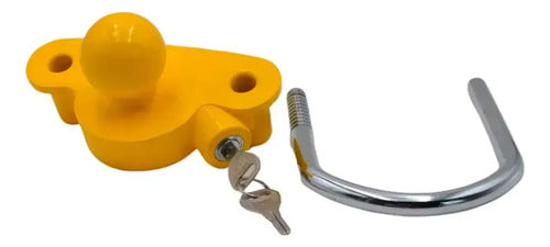 Bloqueo Universal Para Enganche De Remolque Metoware, Ajustable En Amarillo