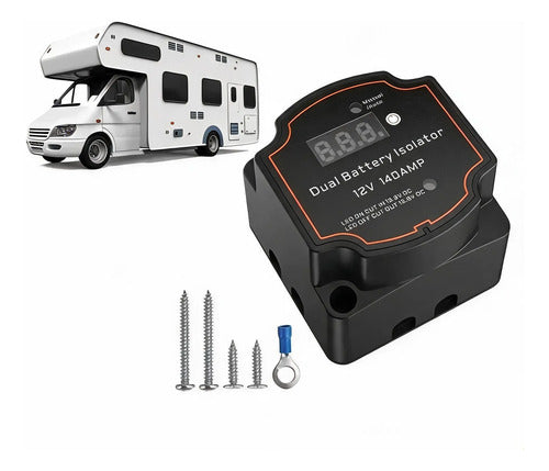 Combinador Baterías Tipo Cyrix De 12v 140a Batería Doble Vsr