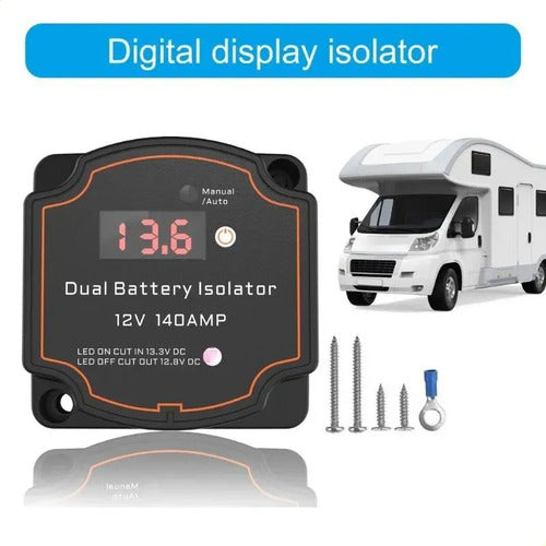 Combinador Baterías Tipo Cyrix De 12v 140a Batería Doble Vsr