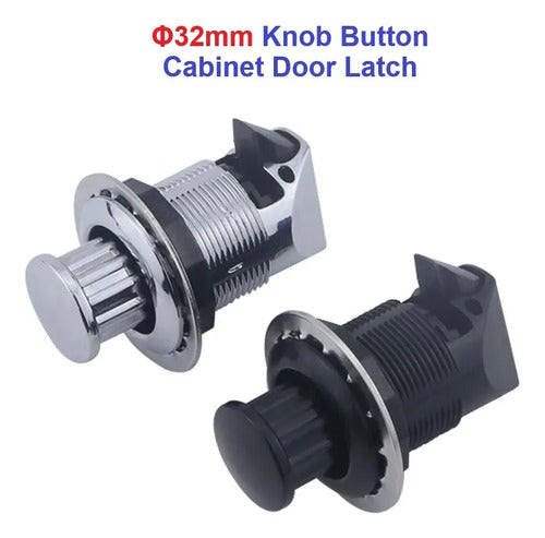 Cerradura De Botón Push Lock Para Mueble Casa Rodante Camper
