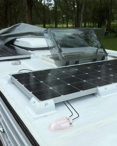 Caja De Entrada Solar Doble Con Prensaestopas Para Cable De Bougerv 1 Paquete: Blanco