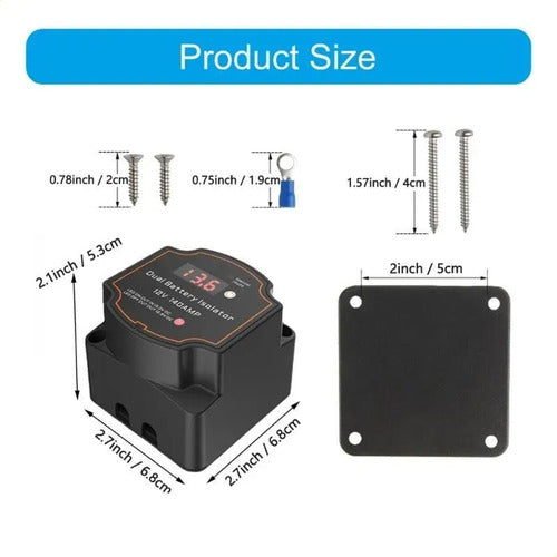 Combinador Baterías Tipo Cyrix De 12v 140a Batería Doble Vsr