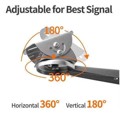 Soporte De Pared 360° Acero Inoxidable Para Starlink Mini Montaje Interior Exterior Ajustable Universal