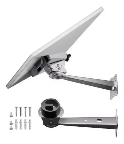 Soporte De Pared 360° Acero Inoxidable Para Starlink Mini Montaje Interior Exterior Ajustable Universal