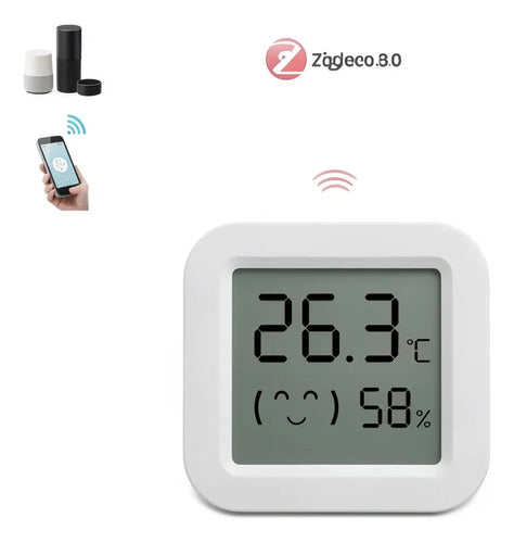 Termómetro Higrómetro Inteligente Zigbee Para Tuya