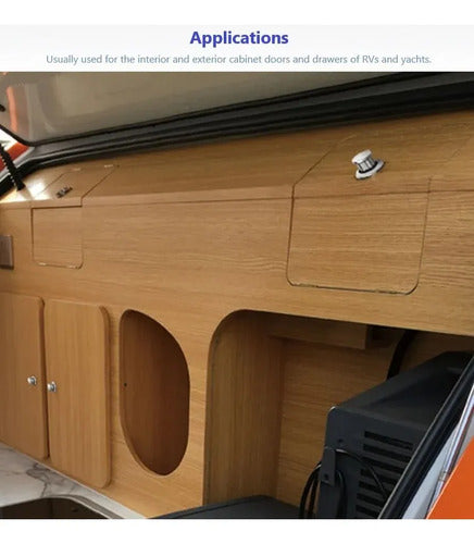 Cerradura De Botón Push Lock Para Mueble Casa Rodante Camper