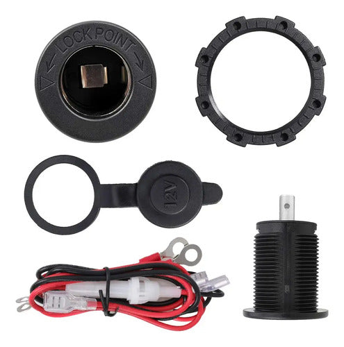 Encendedor De Cigarrillos Femenino De 12 Voltios Para Automóvil, Marina, Atv, Camión, Autocaravana, Barcos, Encendedor, Toma De Corriente, Toma De Corriente, Toma De Corriente, Damavo Ym1084, 12 V/24