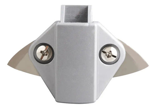 Cerradura Push Lock Metálica Mueble Motorhome Y Casa Rodante Gris