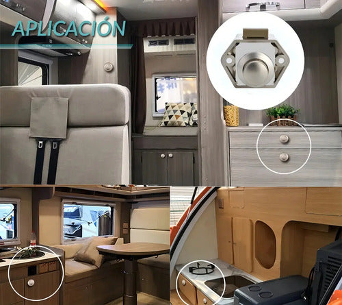 Cerradura Tirador Push Lock Para Mueble Motorhome Brz-1170