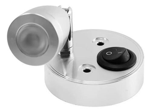 Luz De Lectura Rv De 12v Interruptor, Motorhome Gris