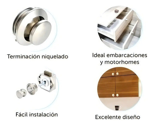Cerradura Tirador Push Lock Para Mueble Motorhome Brz-1170