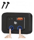 Cargador Usb Y Usb-c Rápido 12/24v Para Motorhome O Camper Negro