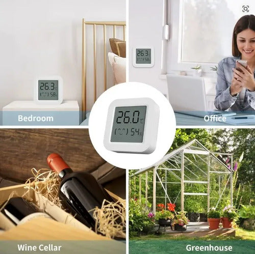 Termómetro Higrómetro Inteligente Zigbee Para Tuya