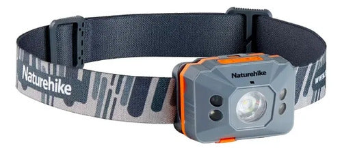 Linterna Frontal Led Naturehike Recargable Usb Sensor Blanco Gris